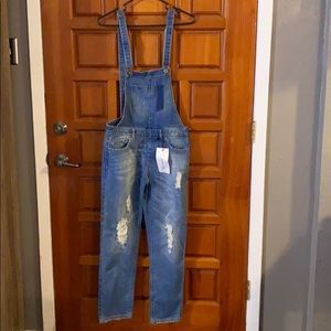 Monkey ride jean overalls